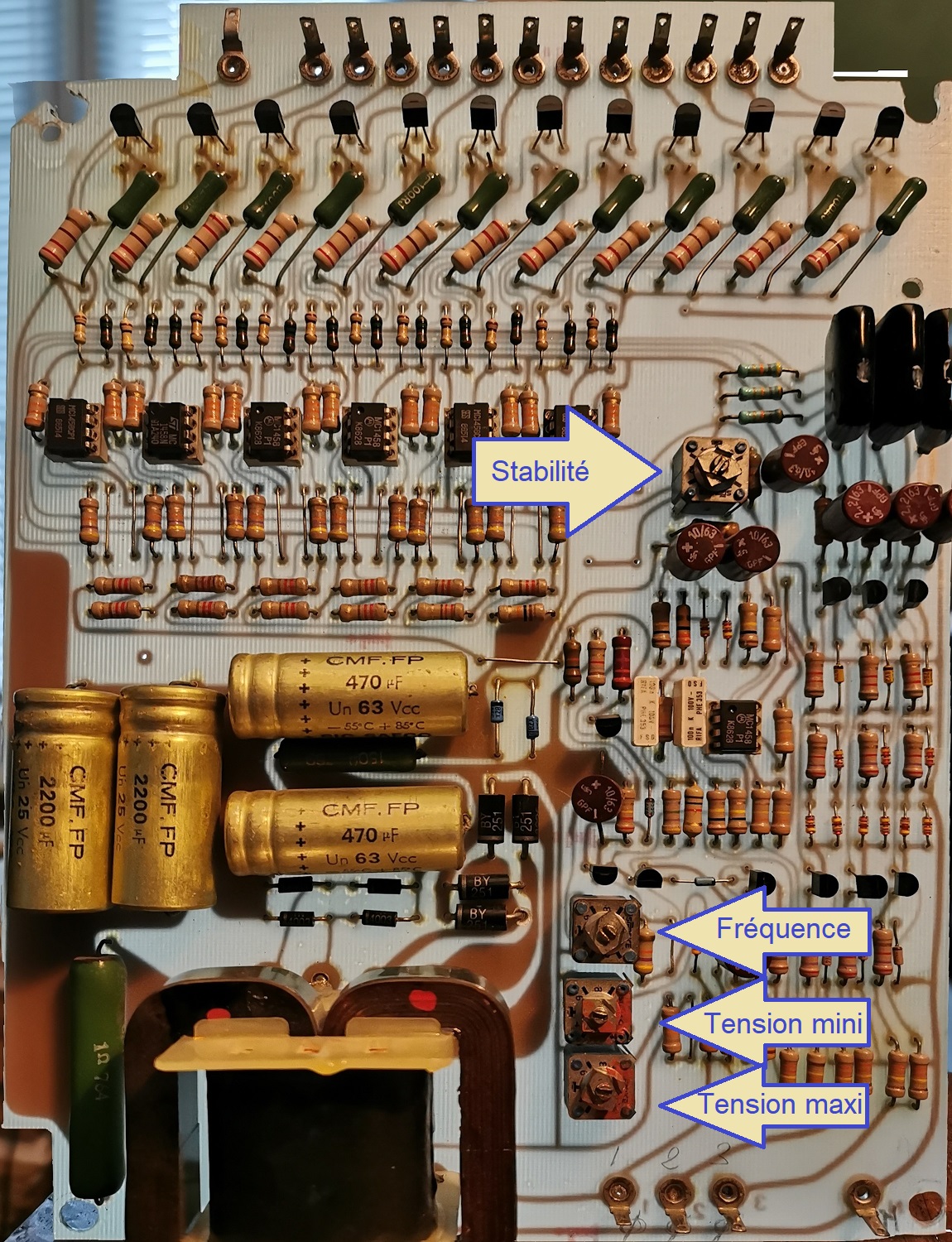 Remplacement de condensateurs